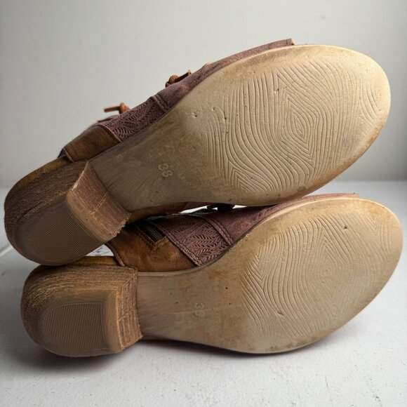 Miz Mooz Celia Leather Open Toe Sandals Blush Pink Size EU 38 US 7.5 - Picture 5 of 10